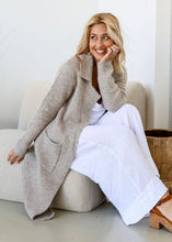 Load image into Gallery viewer, Longline Cardigan - Oatmeal