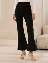 Load image into Gallery viewer, Flared Ponty Pants - Black
