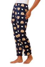 Load image into Gallery viewer, Plush Pyjama Pants - Navy Bear