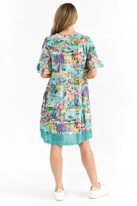 Hannah Boho Tunic - Turquoise