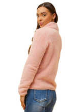 Load image into Gallery viewer, Zip Front  Faux Fur Jacket - Blush