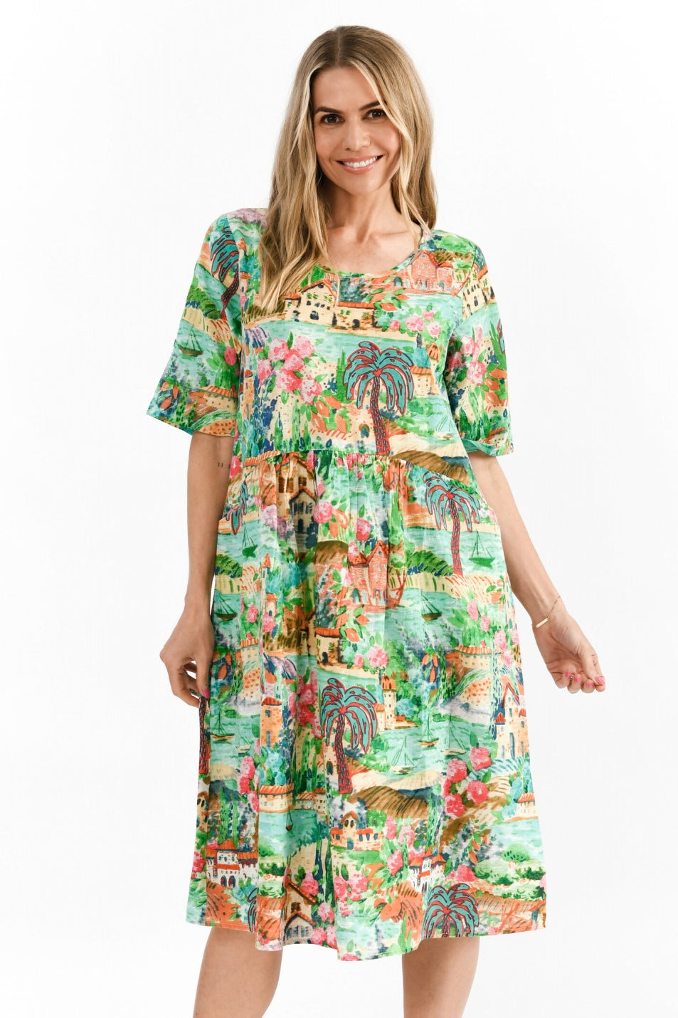 100% Cotton slub fabric – soft, breathable, and lightweight