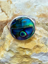Load image into Gallery viewer, Sterling Silver Ring - Paua Shell