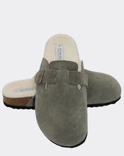 Load image into Gallery viewer, Lego Mule - Vintage Green Suede