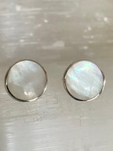 Load image into Gallery viewer, Stud Earrings - 10mm Mother Of Pearl