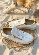 Load image into Gallery viewer, Heritage Zip Sneaker - White/Gold
