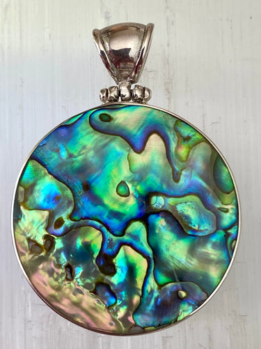 Two Sided Oceania Sterling Silver Pendant