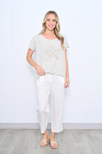 Load image into Gallery viewer, Star Linen Top - Beige