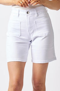 Denim Shorts - White