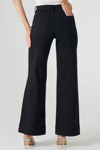 Load image into Gallery viewer, Wide Leg Denim Jeans - Black