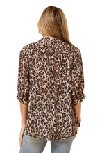 Load image into Gallery viewer, Belinda Shirt - Chocolate Animal Print