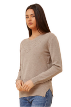 Load image into Gallery viewer, Embellished Knit Jumper - Taupe