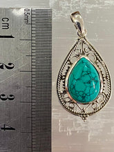 Load image into Gallery viewer, Turquoise Sterling Silver Pendant