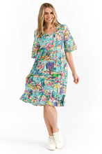 Load image into Gallery viewer, Charli Tassel Tie Dress - Turquoise