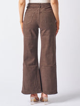 Load image into Gallery viewer, Wide Leg Denim Jeans - Chocolate