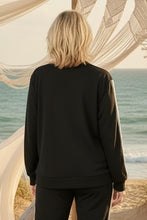 Load image into Gallery viewer, Cotton Spandex 3 Striped Design Jacket - Black