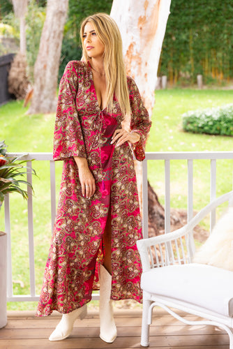 Flare Sleeve Dress - Sofia