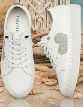 Load image into Gallery viewer, Embellished Heart Sneakers - Clear Crystal