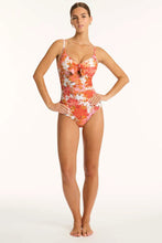 Load image into Gallery viewer, Daisyfield Tie Front DD/E One Piece