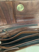 Load image into Gallery viewer, Naas Woven Washed Leather Flap Wallet – Brown