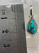 Load image into Gallery viewer, Blue Mohave Sterling Silver Pendant