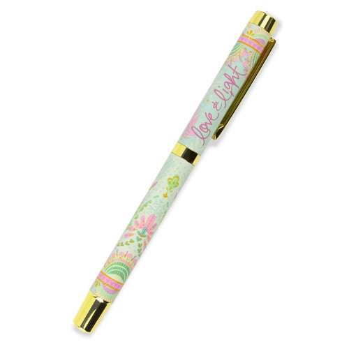 Rollerball Pen With Purple Ink - Love & Light