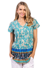 Load image into Gallery viewer, Kayla Cotton Blouse - Paisley