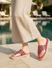 Load image into Gallery viewer, Lav-ish Hemp Rope Sandals - Hot Pink