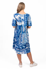 Load image into Gallery viewer, Yvonne Round Neck Dress - MonoSea Blue