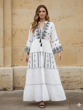 Load image into Gallery viewer, Paisley Embroidered Maxi Dress