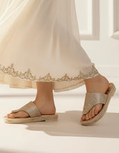 Load image into Gallery viewer, Lav-ish Hemp Rope Sandals - Rose Gold