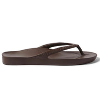Load image into Gallery viewer, Archies Support Thongs - Chocolate Brown