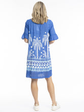 Load image into Gallery viewer, Hannah Boho Tunic -Azure Drift Blue