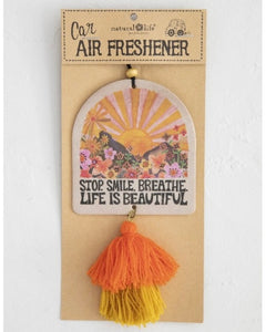 Air Freshener Stop Smile Breathe Sun - Strawberry