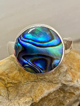 Load image into Gallery viewer, Sterling Silver Ring - Paua Shell