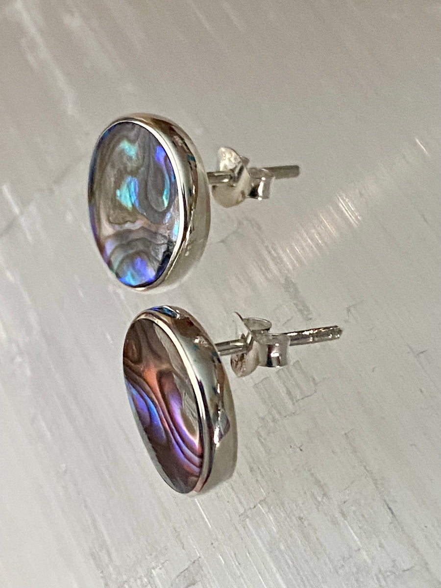 Stud Earrings - 12mm Paua Shell – Berry Lush Designs