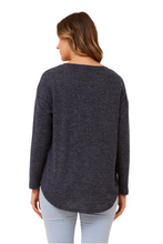 Load image into Gallery viewer, Eva Solid Top - Navy