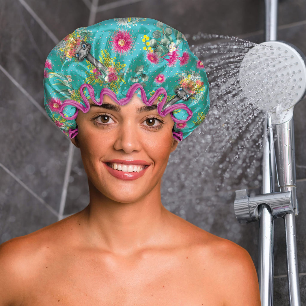 Satin Shower Cap - Emu-sing