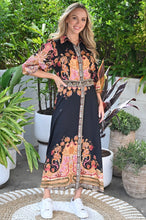 Load image into Gallery viewer, Bohemian-Inspired Maxi Dress - Black