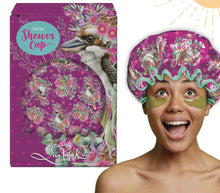 Load image into Gallery viewer, Satin Shower Cap - Bush Kookaburra