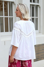 Load image into Gallery viewer, Lily Grace Short Sleeve Top - White