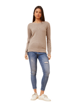 Load image into Gallery viewer, Embellished Knit Jumper - Taupe
