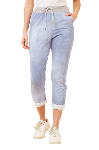 Janja Denim Jogger Pants - Light Denim