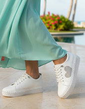 Load image into Gallery viewer, Embellished Heart Sneakers - Clear Crystal
