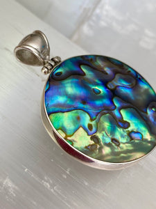 Two Sided Oceania Sterling Silver Pendant