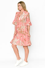 Load image into Gallery viewer, Maya Button V Neck Layer Dress - Animal Print