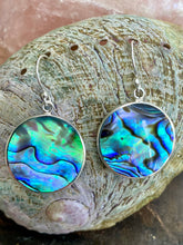 Load image into Gallery viewer, Two Sided 20mm Drop Earrings - Paua/Pink Mother of Pearl