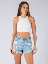 Load image into Gallery viewer, Distressed Denim Shorts