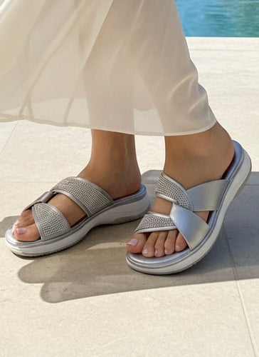 Skye Slides - Silver