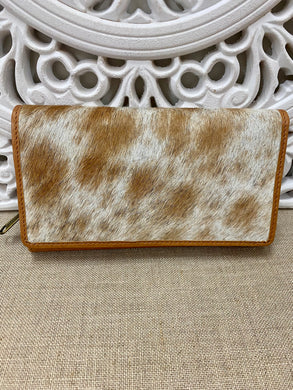 New York Ladies Cowhide Wallet – Tan